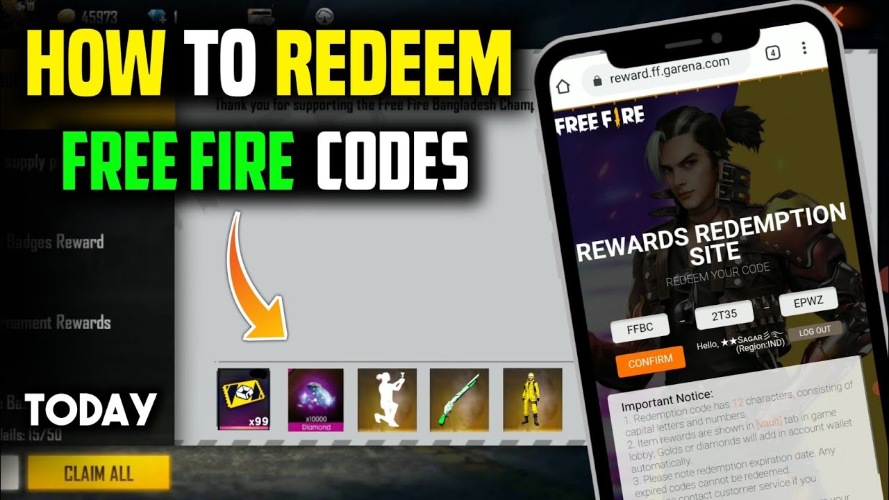 Garena Free Fire redeem codes for February 9, 2022; all rewards
