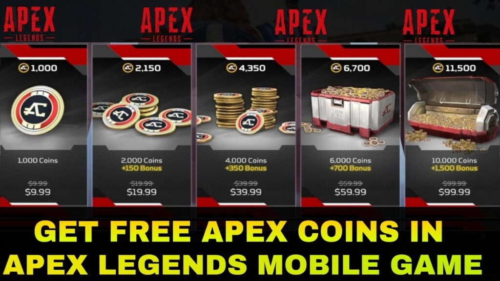 get free Apex coins in Apex Legends