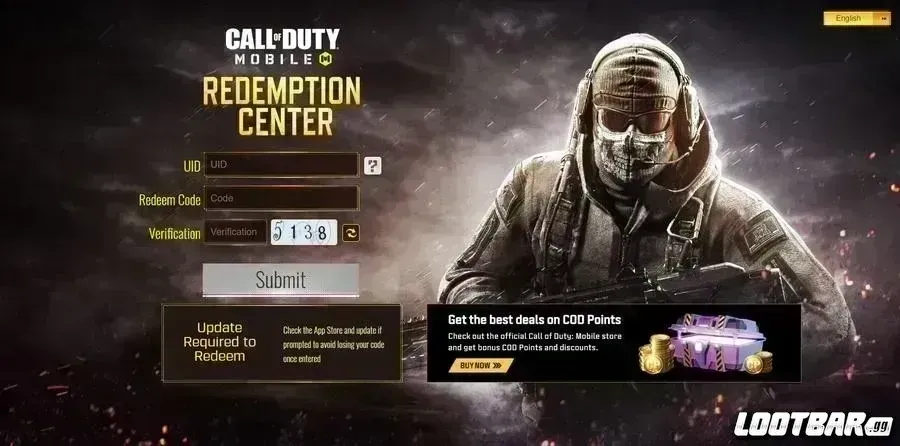 Redeem Codes in Codm