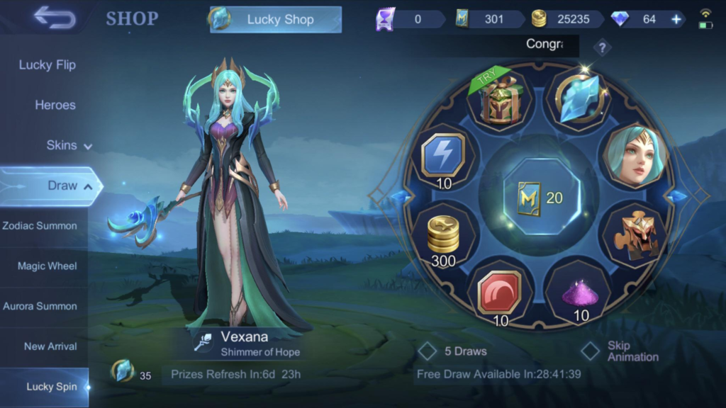 Lucky Spins in MLBB