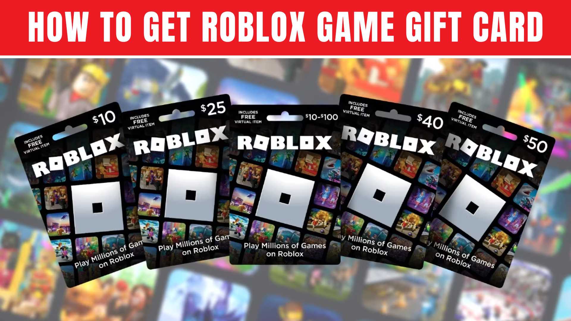 Roblox Game Gift Card