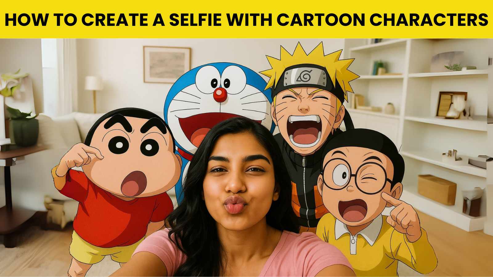 Selfie with Cartoon