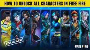 unlock all Free Fire characters