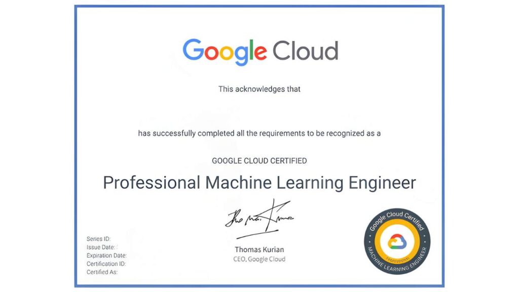 Google Machine Learning Crash Course Certificate