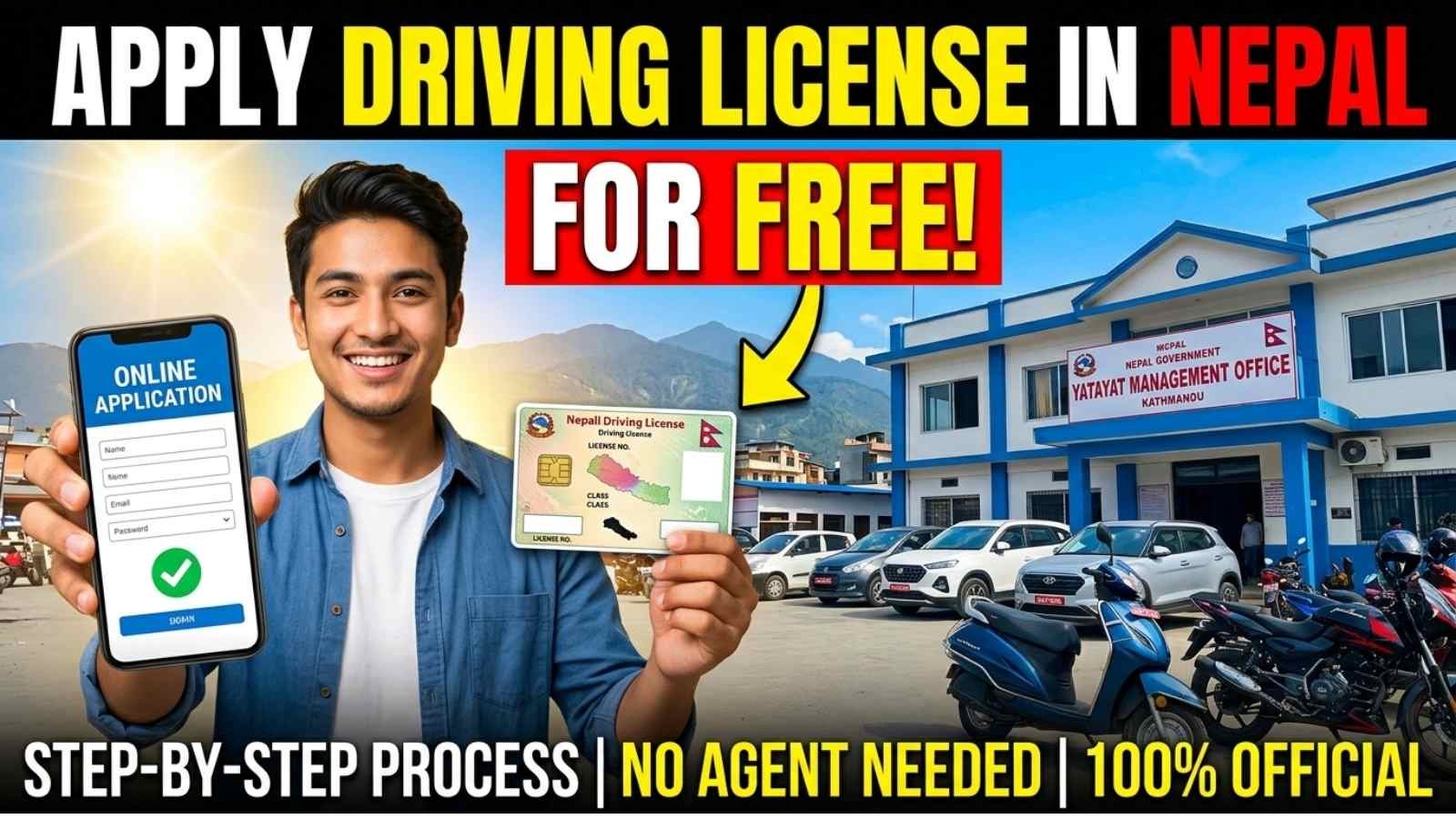 Driving License Online for Free in Nepal
